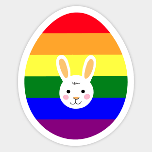 Happy Easter gay pride holiday celebration concept. Sticker